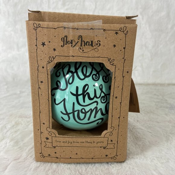 Glory Haus “Bless This Home” Christmas Ornament CottageCore - Picture 2 of 7